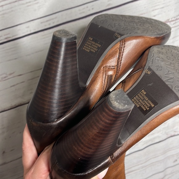 Arturo Chiang Bethina Tall Brown Heeled Boots Womens Sz 8.5! - Picture 8 of 10